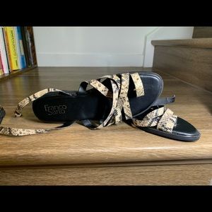 Franco Sarto snakeskin sandals